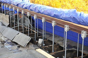 Restoration of historic common brick building in Old Town, Chicago