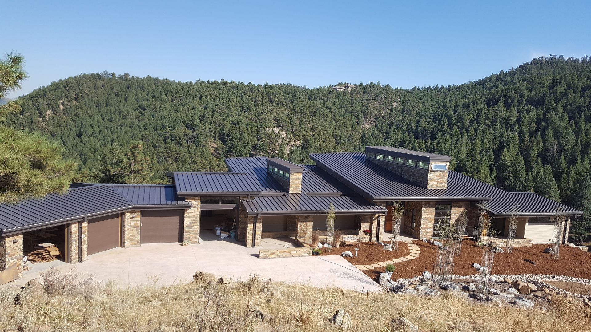 6 Inch Seamless Box Gutters with 4x4 Box Downspout Indian Hills Colorado