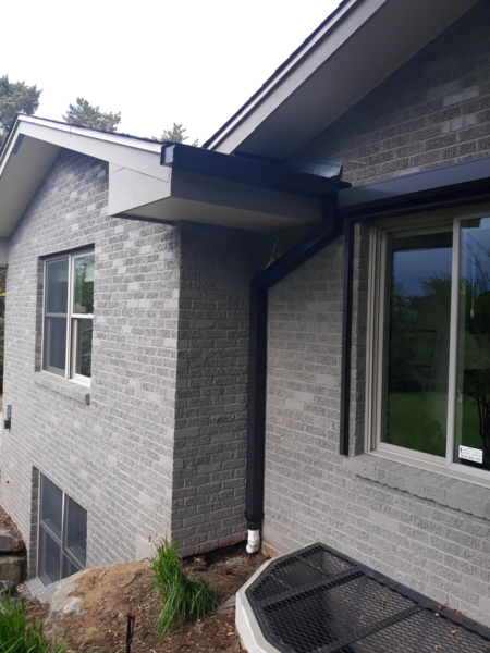 6 Inch Seamless Box Gutters with 3x4 Downspout in Cherry Hills Village Colorado