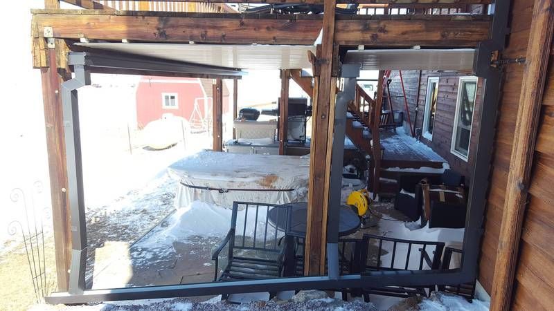 6 Inch Seamless Box Gutters with 4x4 Inch Round Downspout in Larkspur Colorado