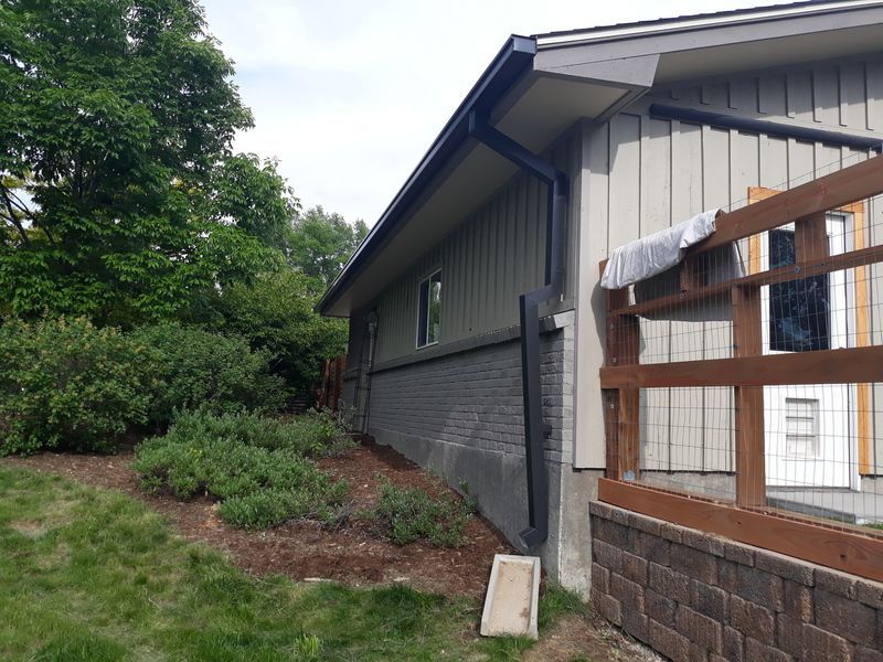 6 Inch Seamless Box Gutters with 3x4 Downspout in Cherry Hills Village Colorado