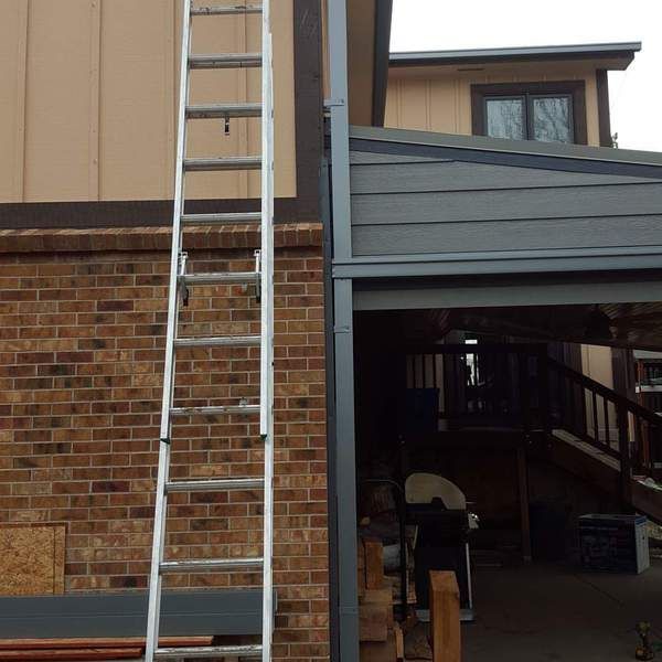 6 Inch Seamless Box Gutter with 4x4 Box Downspouts in Broomfield Colorado