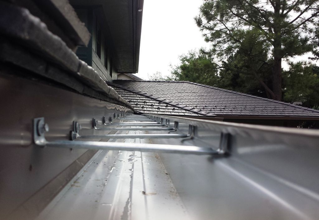 6 Inch Seamless Box Gutters with 4 Inch Round Downspout Cherry Creek Colorado