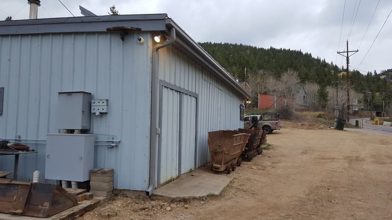 6 Inch Seamless Box Gutter with 4x4 Box Downspouts in Black Hawk Colorado