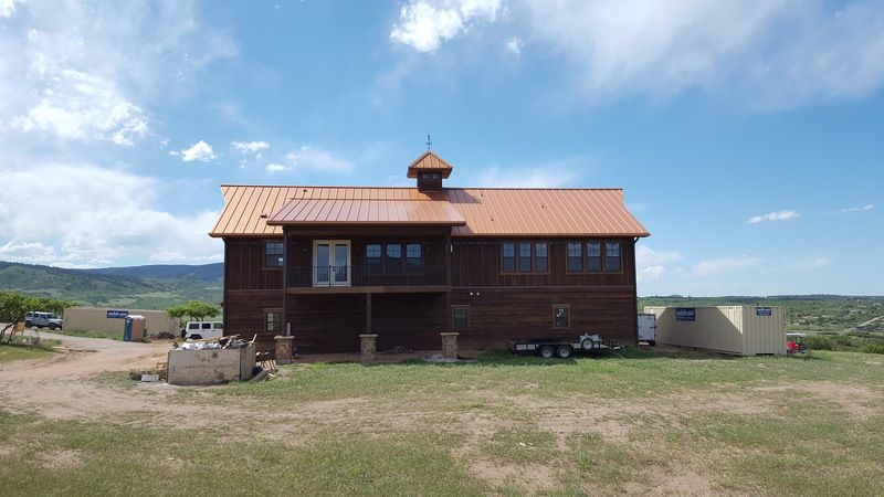 6 Inch Seamless Box Gutter with 4x4 Box Downspouts in Sedalia Colorado