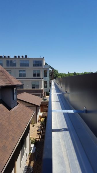 6 Inch Seamless Box Gutter with 4x4 Box Downspout in Parker Colorado