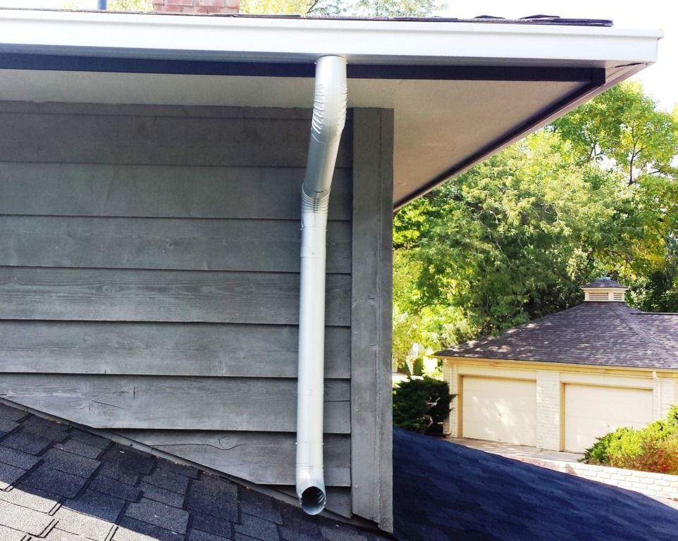 6 Inch Seamless Box Gutter with 4 Inch Round Downspout
