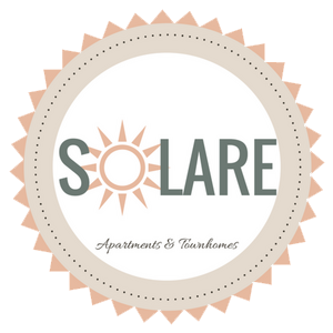 Solare Apartment Homes Logo - White