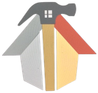 A house with a hammer on top of it