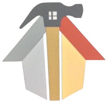 A house with a hammer on top of it
