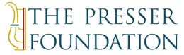A logo for the presser foundation is shown on a white background