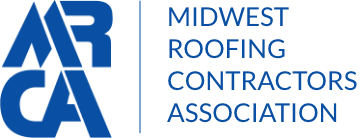 Blue logo with "ARCA" letters and "MIDWEST ROOFING CONTRACTORS ASSOCIATION" text.