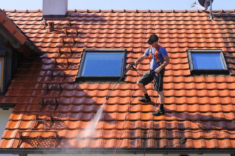 Roof Cleaning with High Pressure — Wet & Dry Plumbing & Gas in Toowoomba, QLD