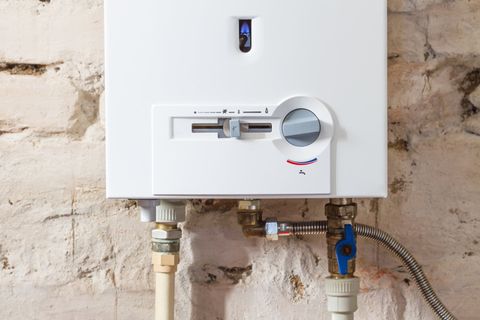 Closeup of Gas Water Heater — Wet & Dry Plumbing & Gas in Toowoomba, QLD