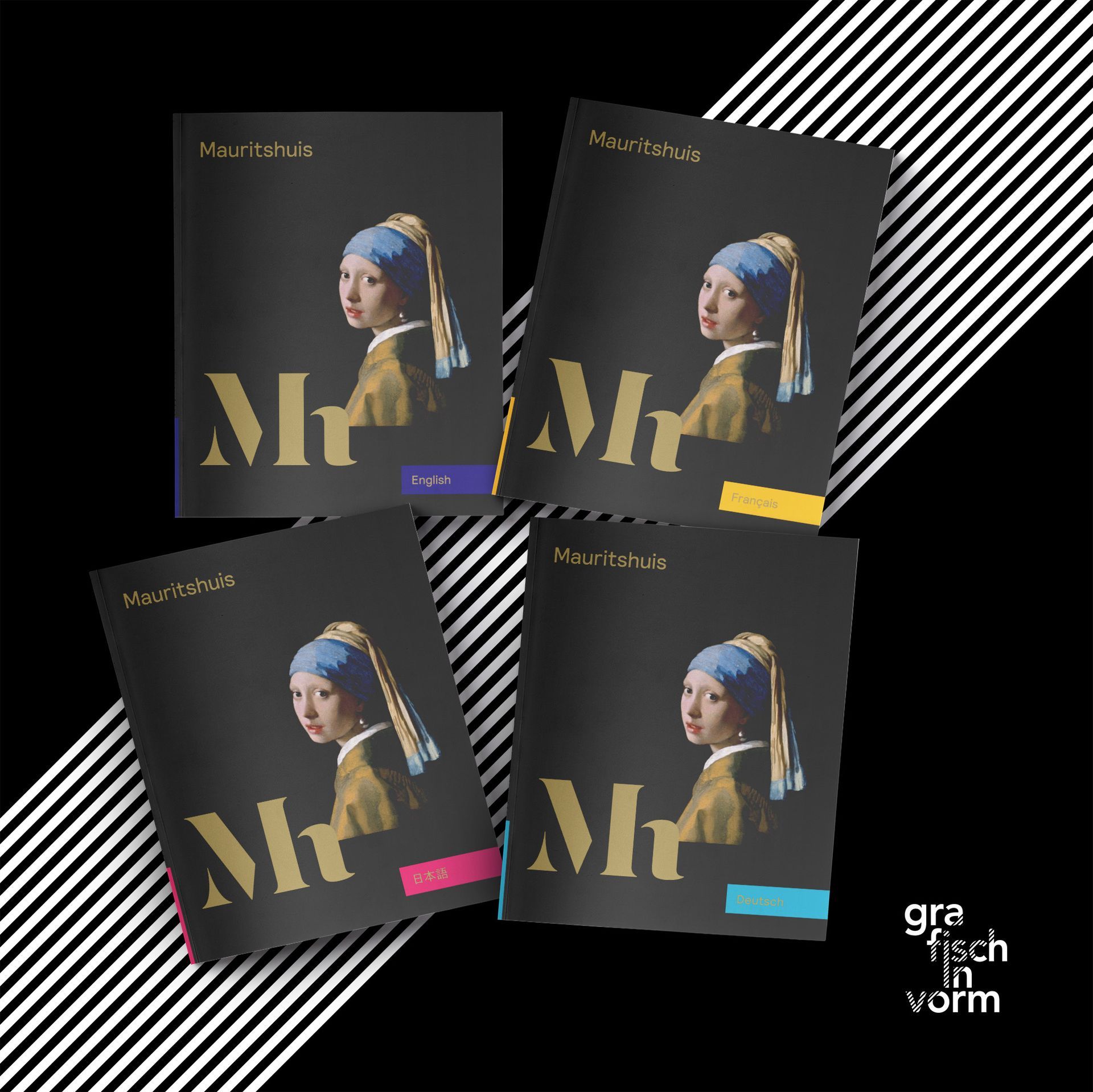 Vier boekomslagen met Vermeers