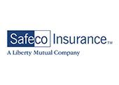 Safeco Insurance logo with blue and white colors and 