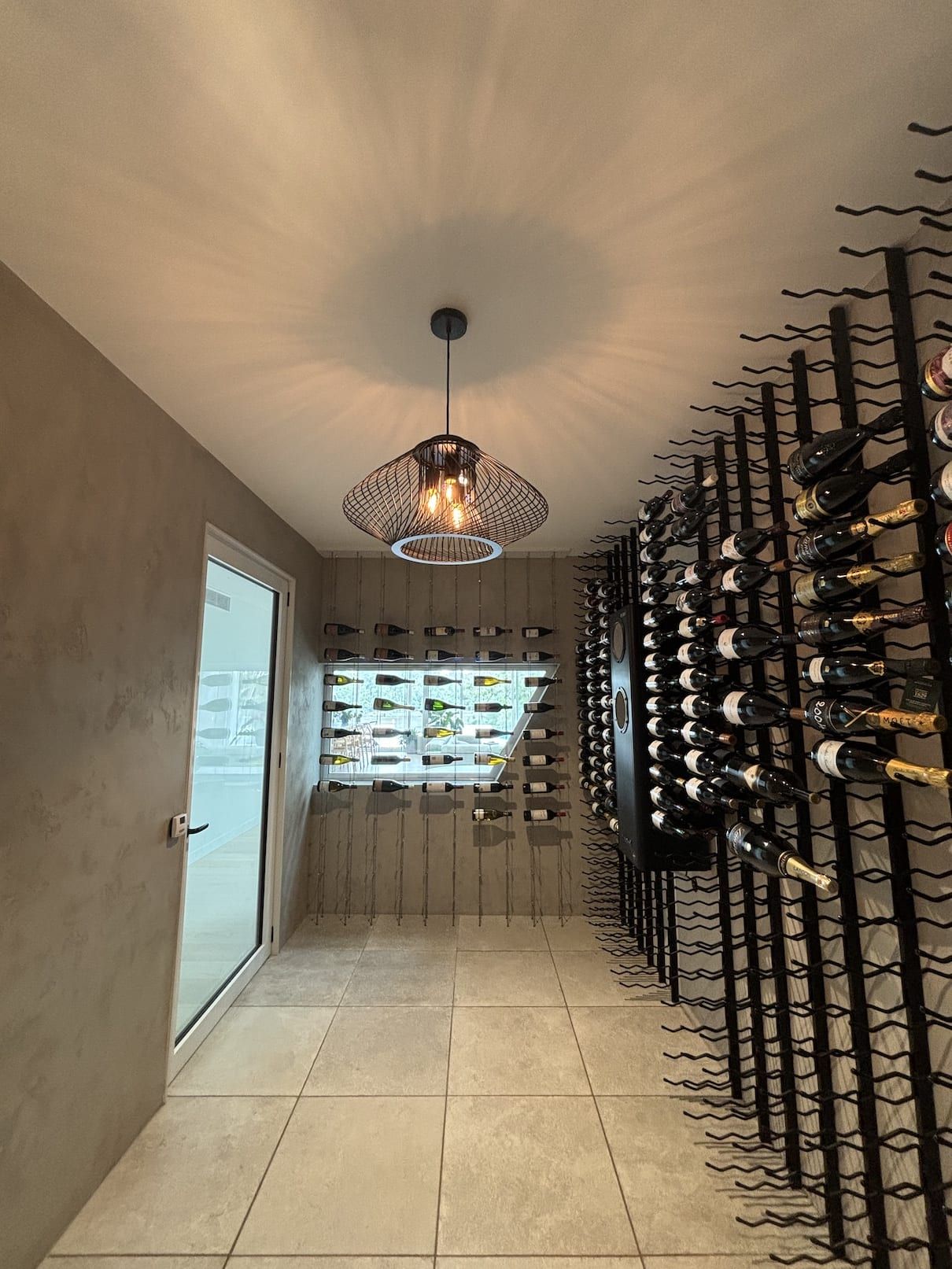 A wine cellar filled with lots of wine bottles