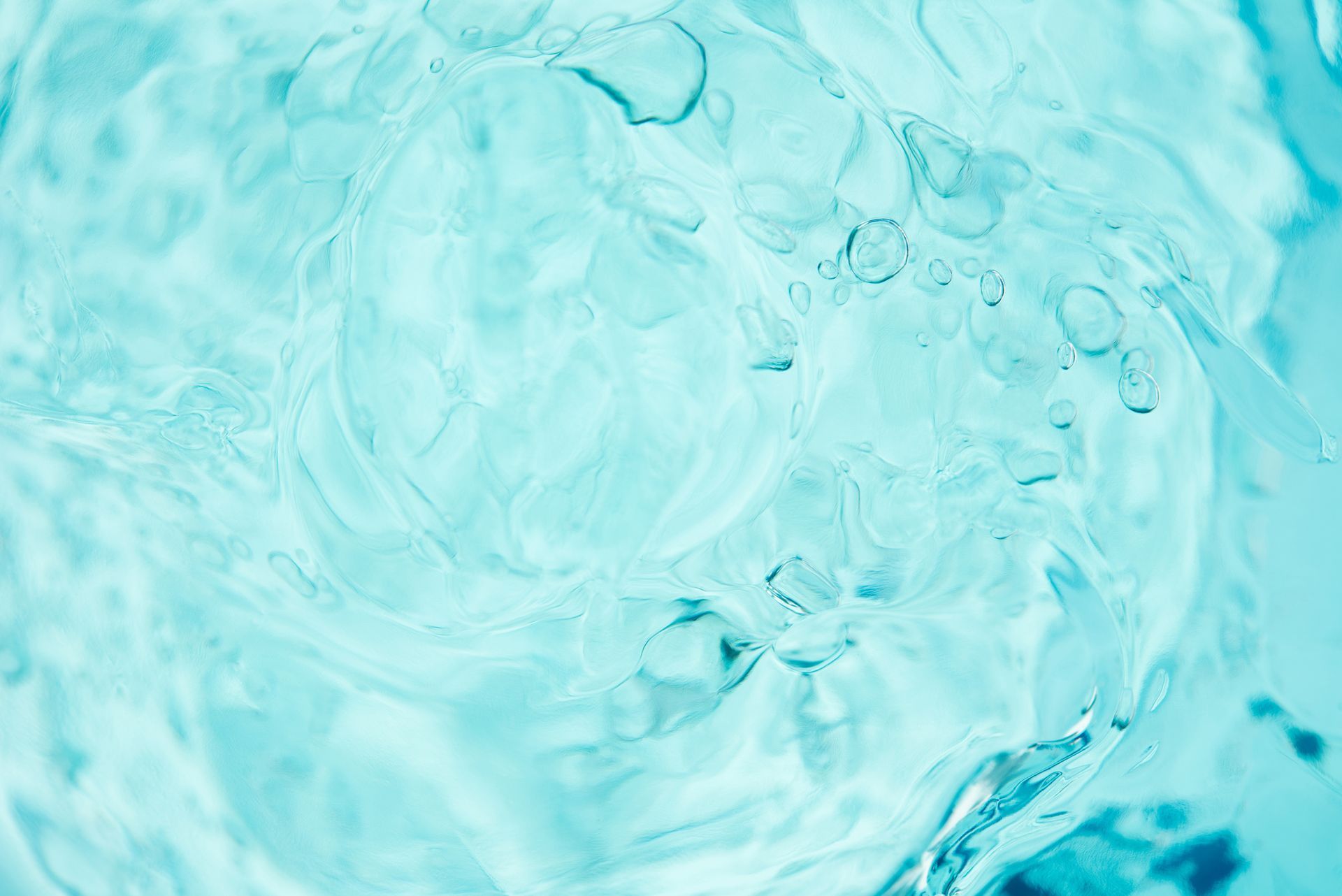 A close-up of a blue liquid