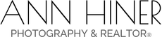 a logo for Ann Hiner Photography and Realtor