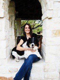 Lifestyle image of woman and black and white dog - Bastrop, TX - K9 Mastery