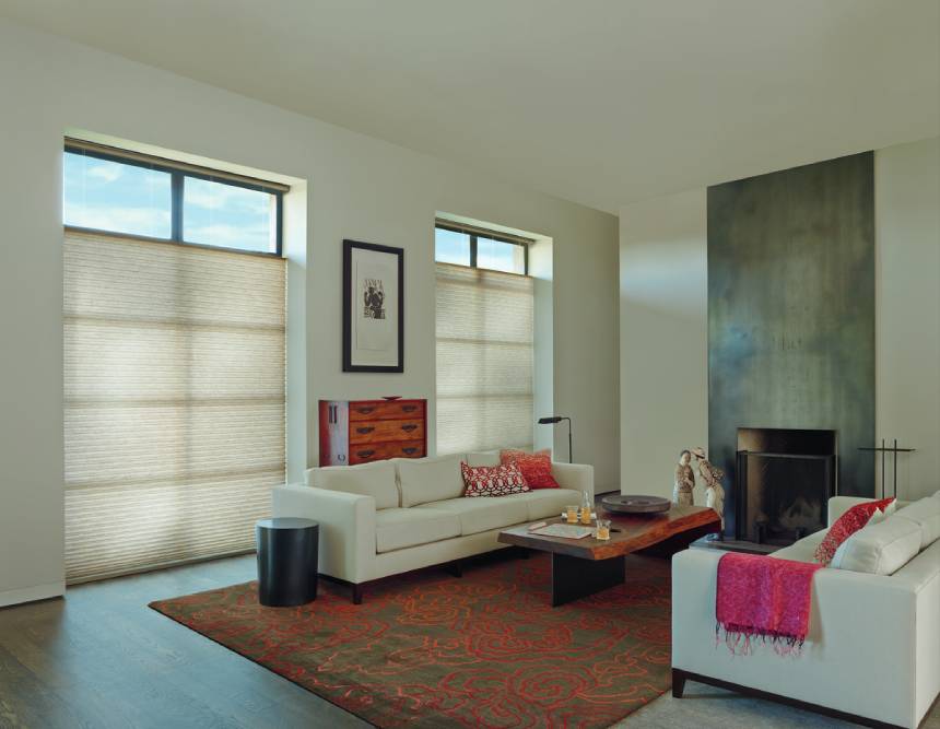 Hunter Douglas Duette® Honeycomb Shades Billings, Montana (MT) motorized window coverings, smart shades, honeycomb shades