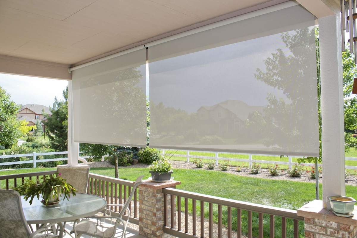 Insolroll® Oasis® 2700 Patio Sun Shades, exterior screen shades on a patio near Billings, Montana (MT)