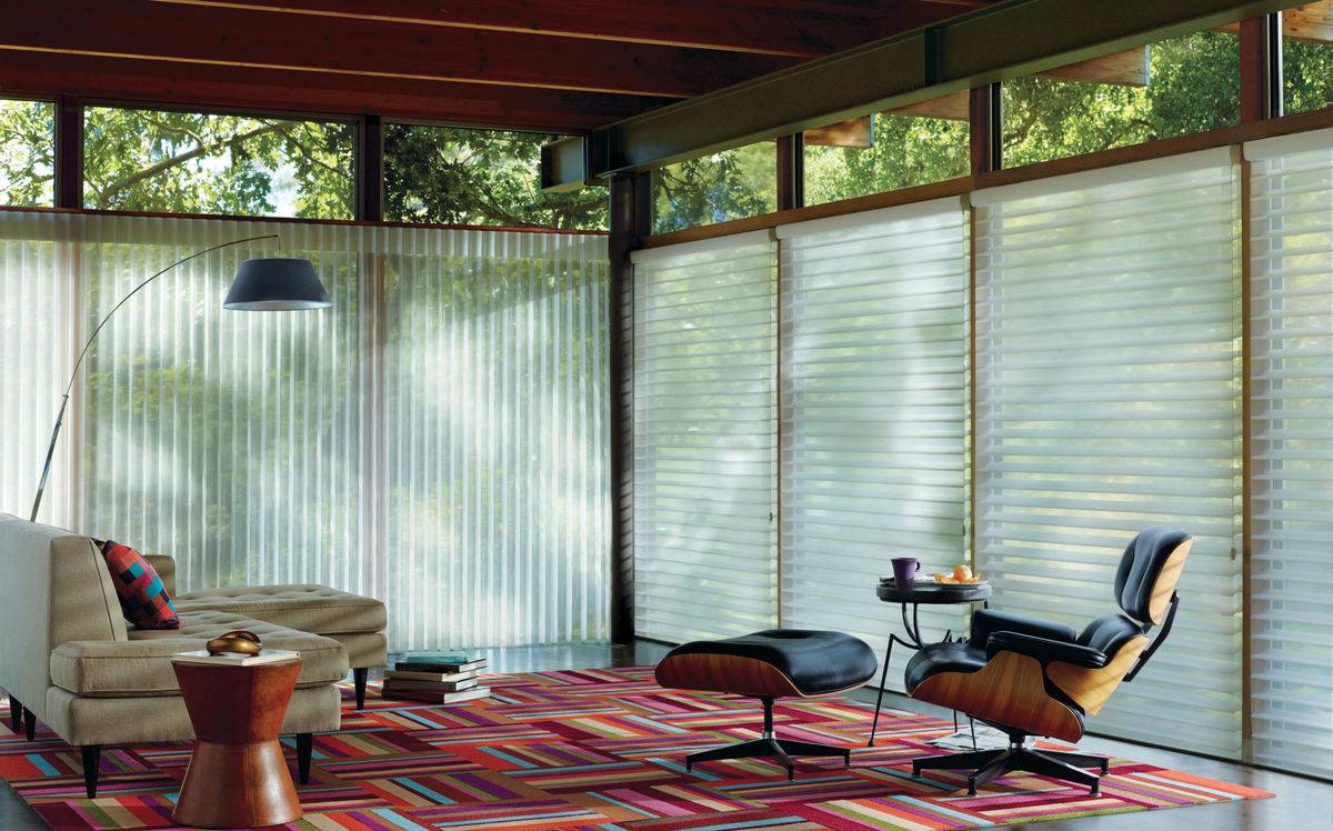 The best custom shades, cellular shades, Roman shades for your living room near Billings, Montana