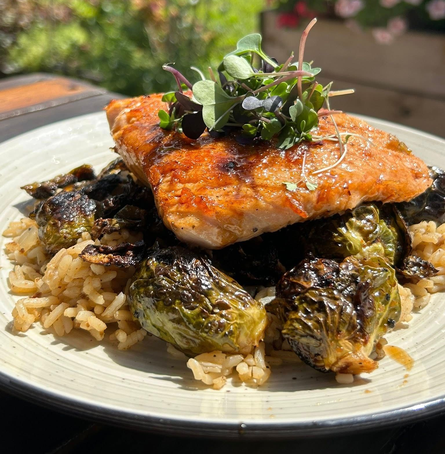 Photo of dinner plates at the restaurant