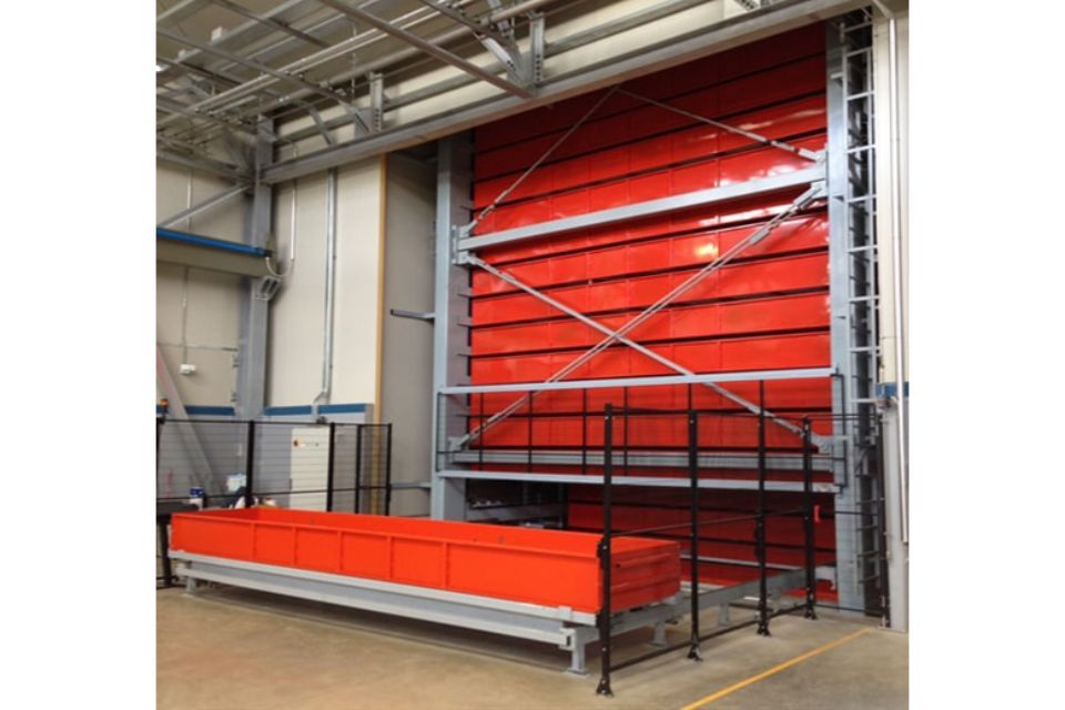 stoccaggio in posizione di lavoro