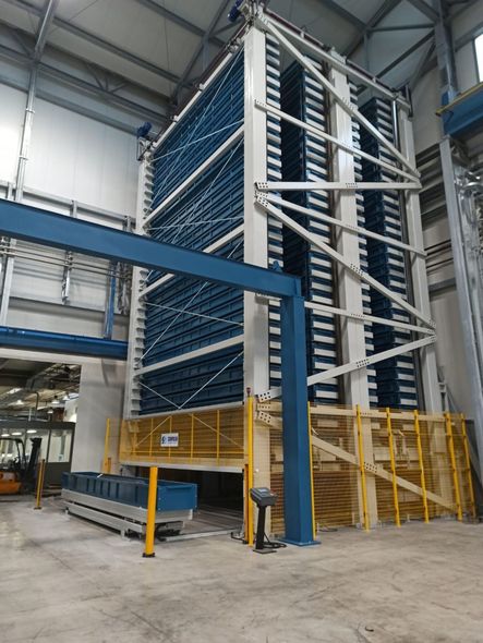 Removable warehouse for sheet metal