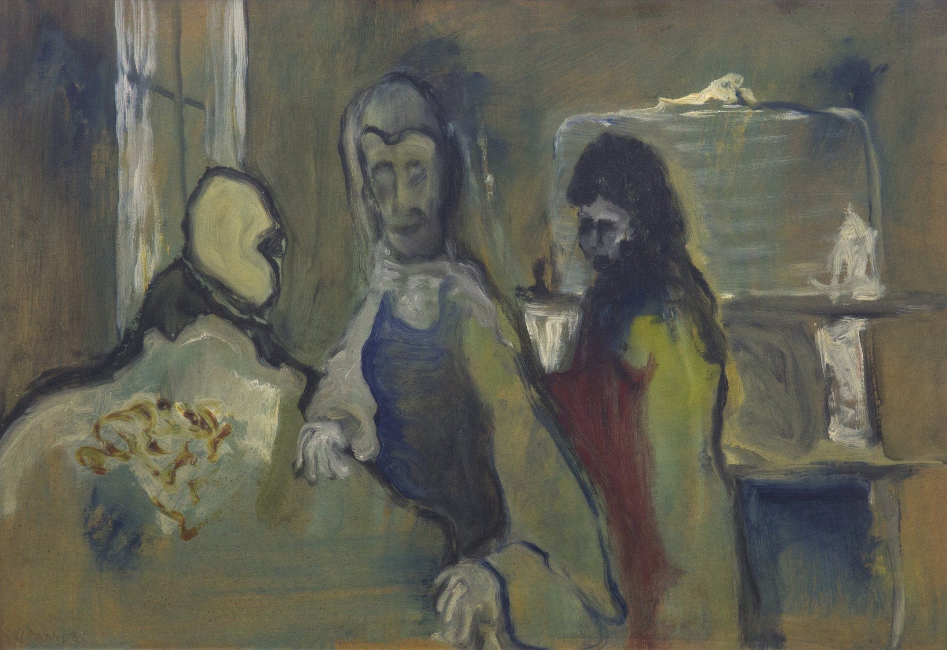 Gerald Davis, ‘The Sisters’, oil on board (56x67cm), Olivier Cornet Gallery Dublin