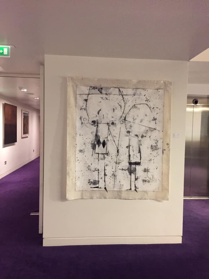 Painting by Kelly Ratchford for Don Quixote at Wexford Festival Opera