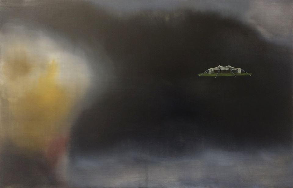 Painting of Citadel VII (Bedford Bedouin) by Claire Halpin at VUE Art Fair