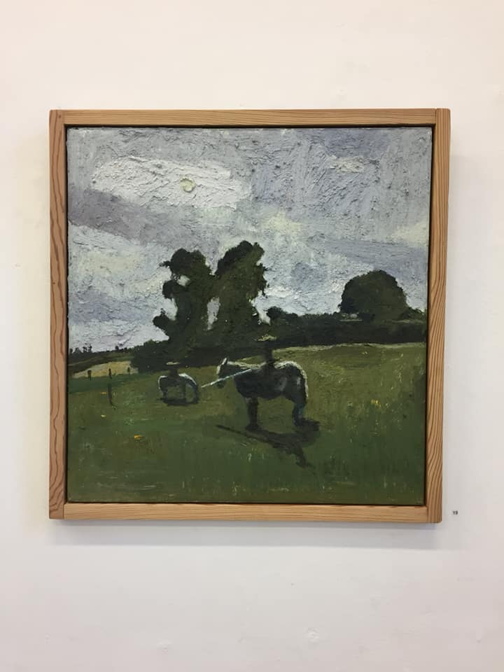 Don Quixote lost in summer, a painting by olivier cornet gallery artist Conrad Frankel