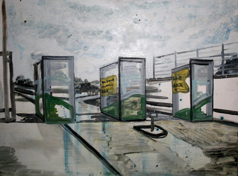 Painting of The Gates-Springfield Rd by David Fox at Olivier Cornet Gallery