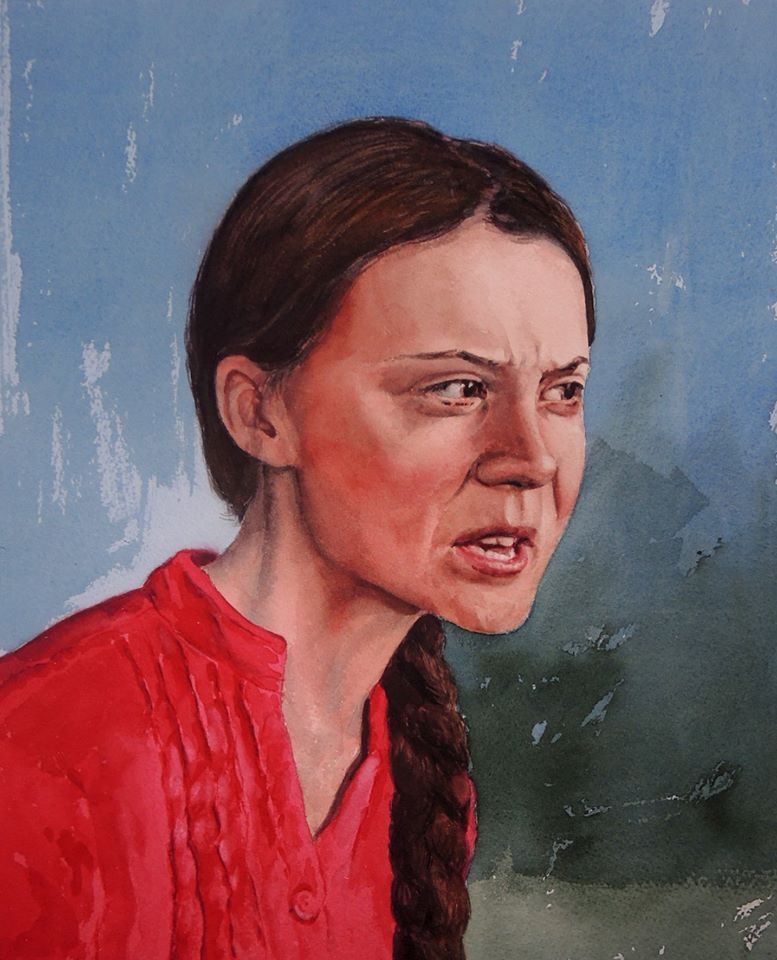 Eoin Mac Lochlainn, 'Righter of Wrongs no. 3' (Greta Thunberg)