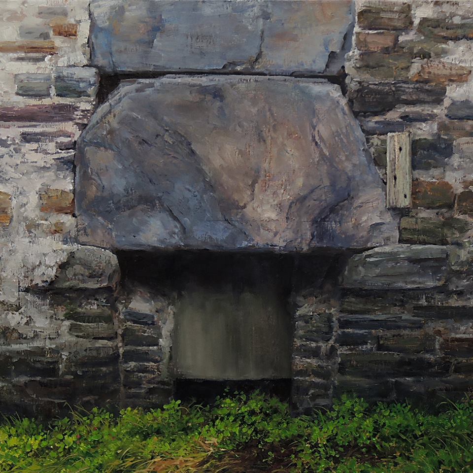 Eoin Mac Lochlainn, Tinteán Tréigthe XXIV, oil on canvas, 50x50cm, Olivier Cornet Gallery