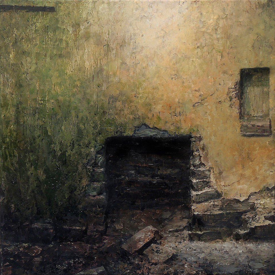 Eoin Mac Lochlainn, Tinteán Tréigthe XXXIII, oil on canvas, 50x50cm, Olivier Cornet Gallery