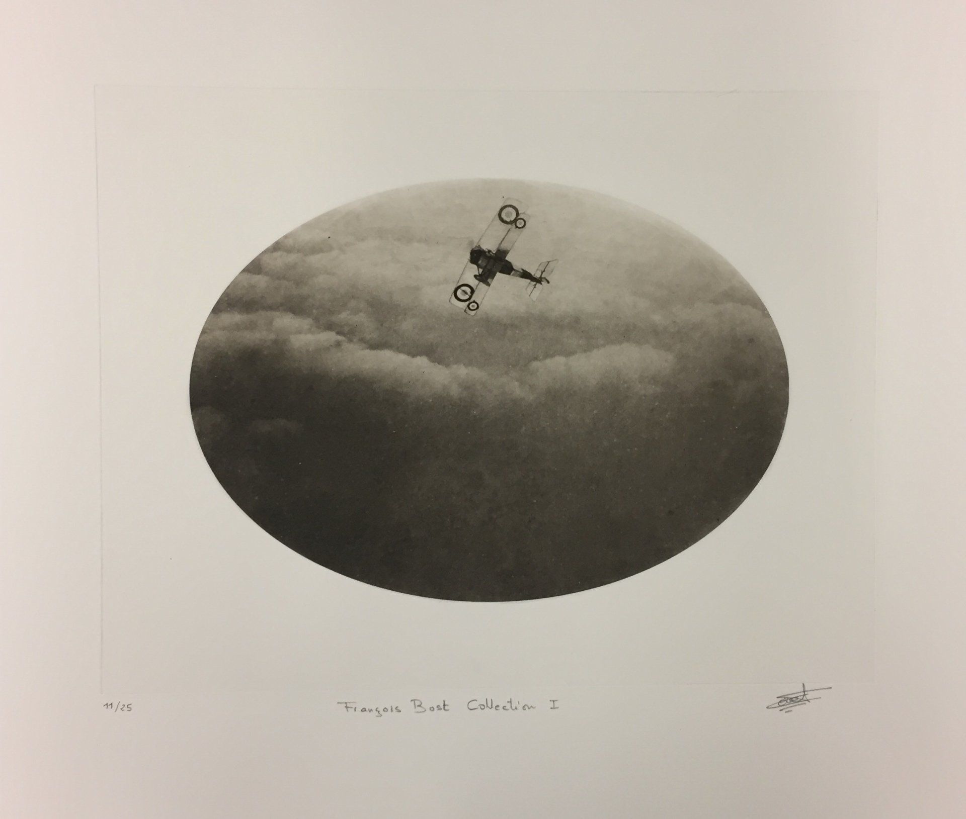 François Bost Collection 1, Nieuport Plane, Intaglio by Robert Russell, Olivier Cornet Gallery