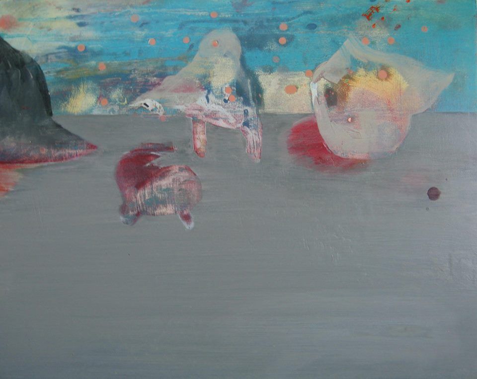 John Fitzsimons, 'Dead Sea', oil on board, 42 x 53 cm,