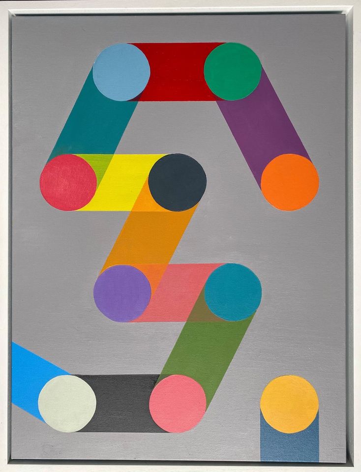 Causal Loop by John Fitzsimons, oil on canvas, painting available at Olivier Cornet Gallery Dublin