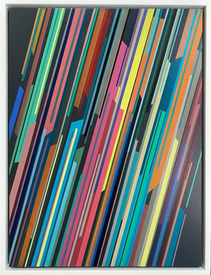 Speed of Light 1 by John Fitzsimons, oil on canvas, painting available at Olivier Cornet Gallery Dublin