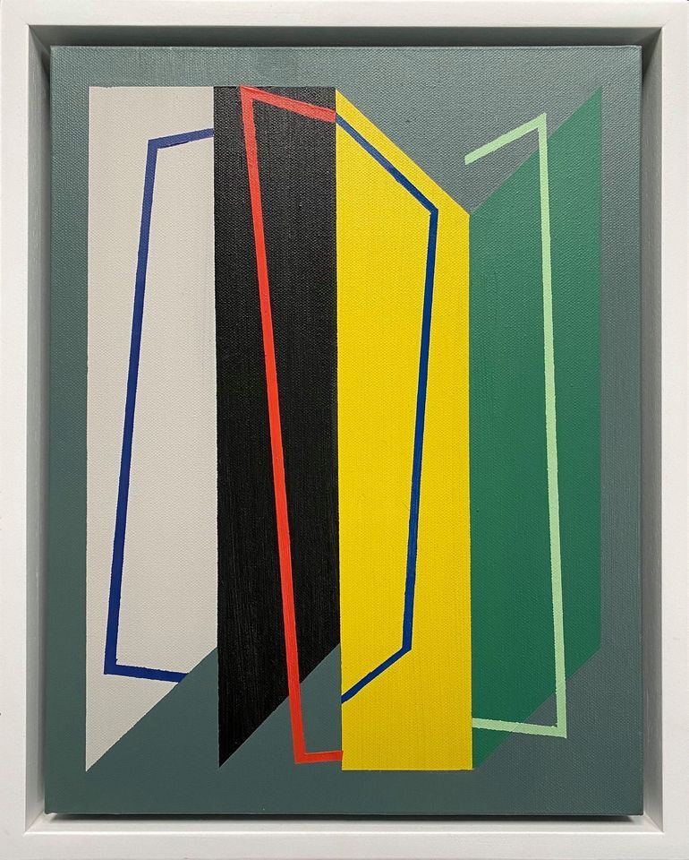 Time Frame 1 by John Fitzsimons, oil on canvas, painting available at Olivier Cornet Gallery Dublin