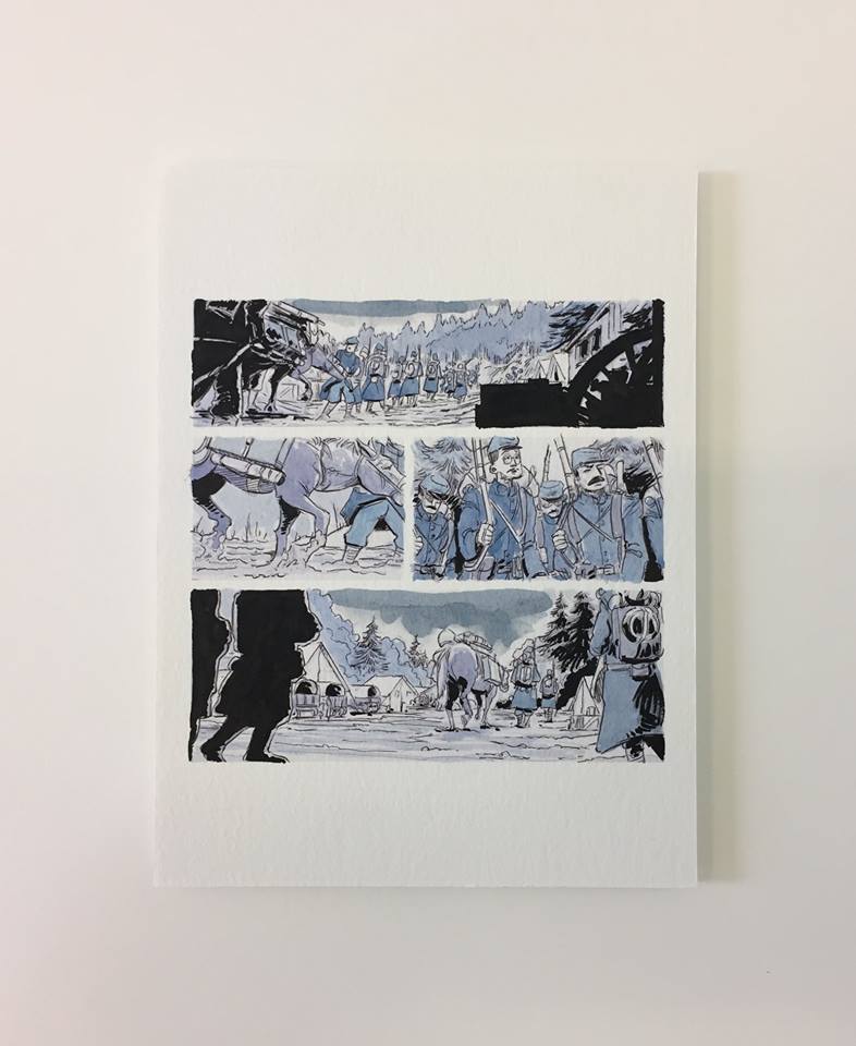 Work of En route to the trenches by LEYHO at Olivier Cornet Gallery