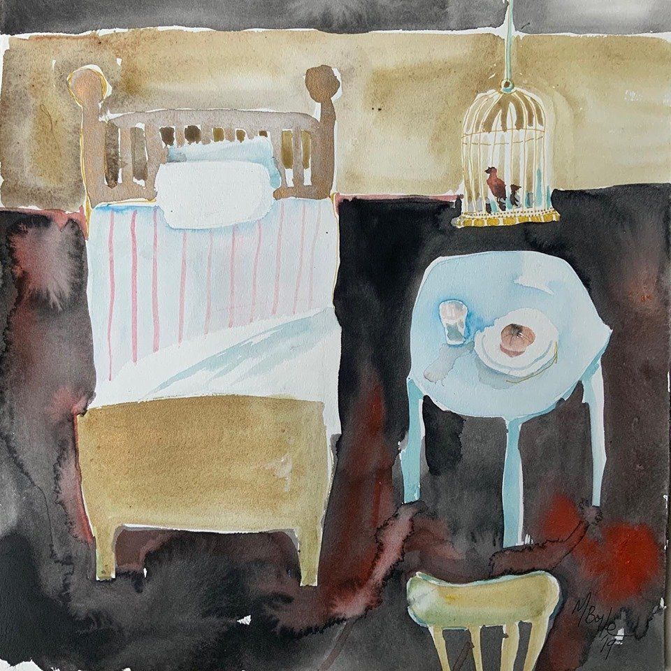 Painting of And no more turn aside and brood by Michelle Boyle at Olivier Cornet Gallery