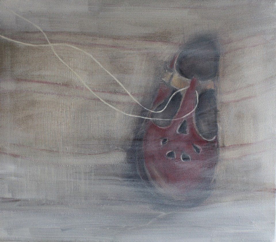 Painting of Boy aged four 1974 by Miriam McConnon at Olivier Cornet Gallery