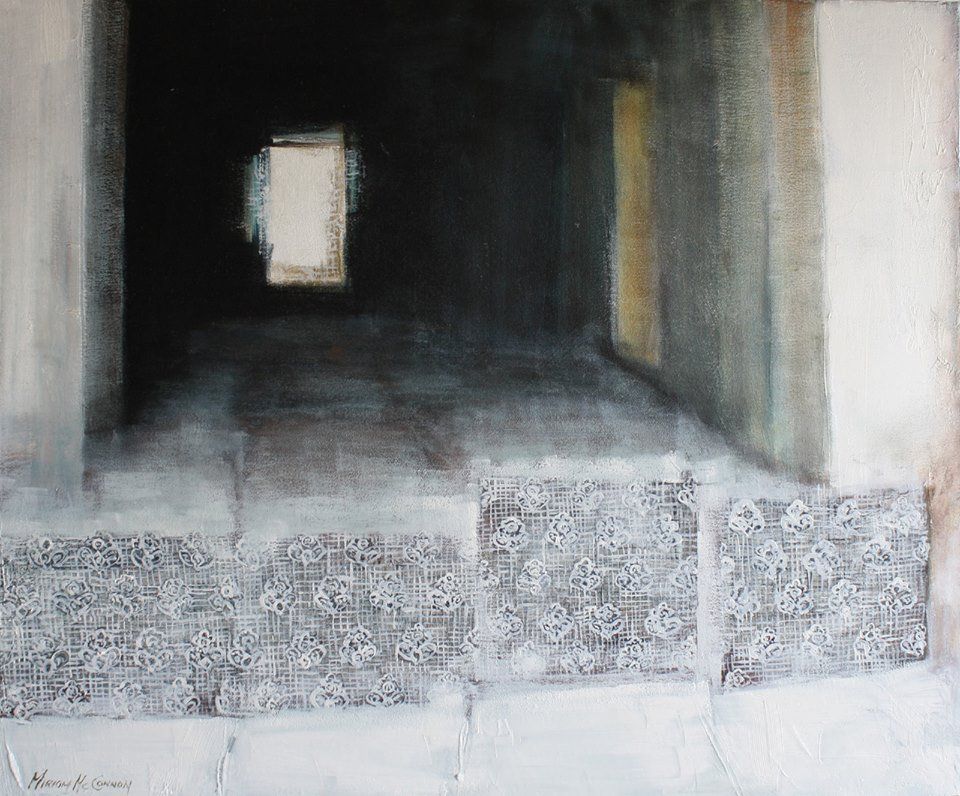 Painting of Safe House II by Miriam McConnon at Olivier Cornet Gallery