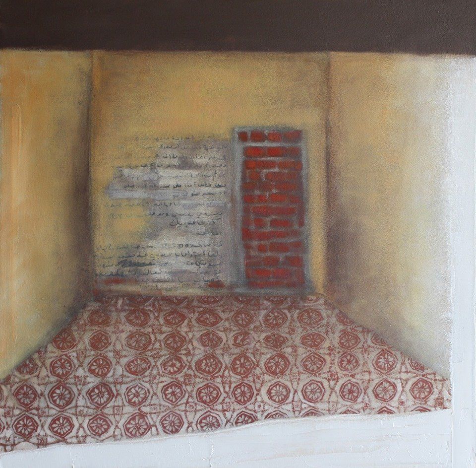 Painting of Safe House VI by Miriam McConnon at Olivier Cornet Gallery