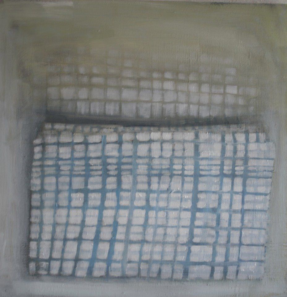 Painting of Tea Towel by Miriam McConnon at Olivier Cornet Gallery
