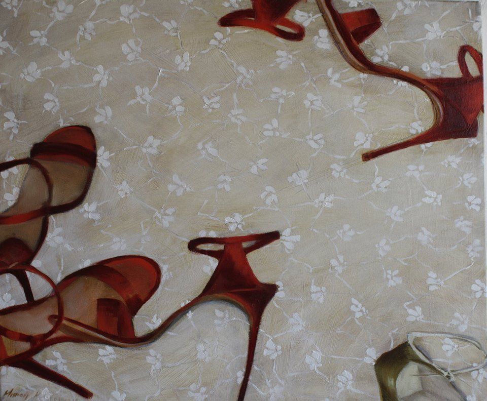 'Well healed II', a painting by Miriam McConnon, Olivier Cornet Gallery, Dublin